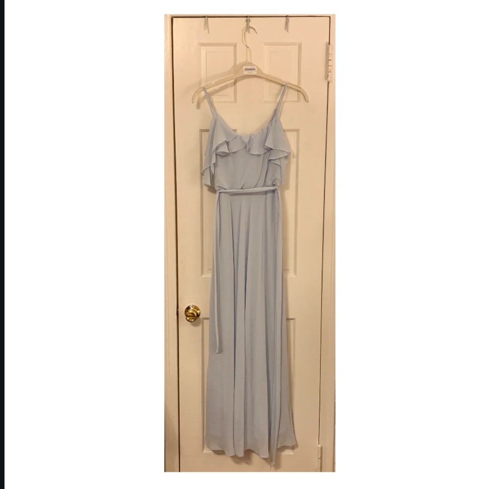 Nouvelle Amsale Vanessa Bridesmaid Dress Ice Blue XS